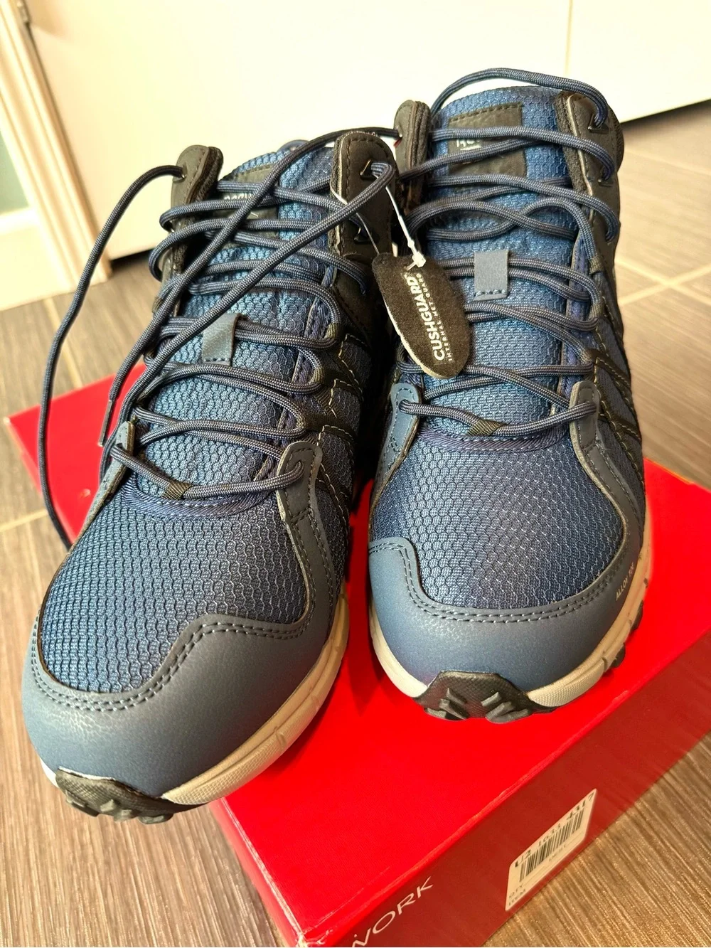 Reebok Men's Navy and Black Alloy Toe Work Boot
